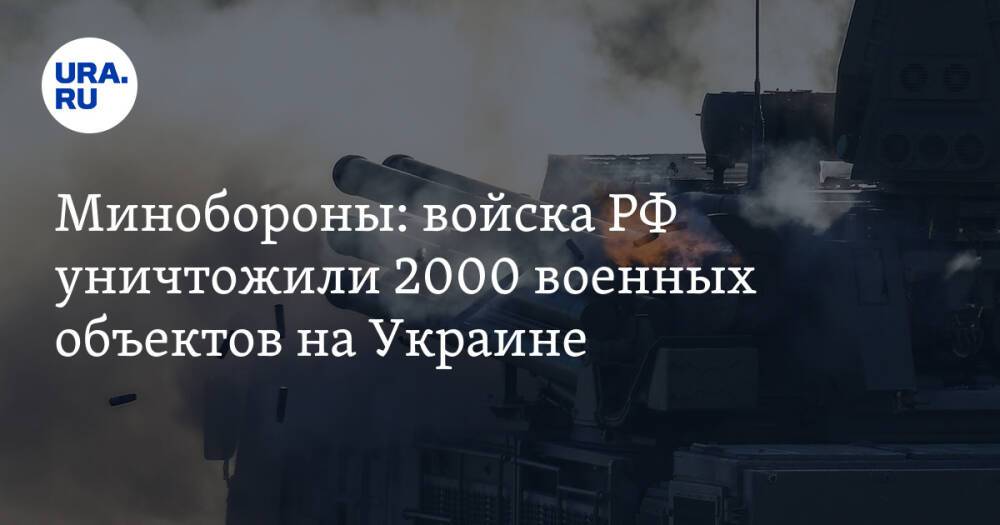 Минобороны: войска РФ уничтожили 2000 военных объектов на Украине