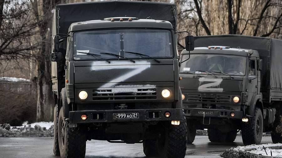 Колонна с обеспечением для ВС РФ прибыла в Черниговскую область