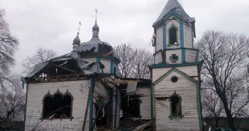 На Житомирщине оккупанты уничтожили 160-летнюю церковь (ФОТО)