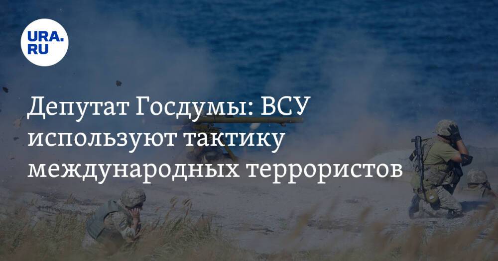 Депутат Госдумы: ВСУ используют тактику международных террористов