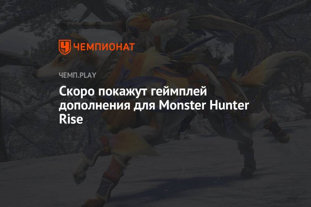 Скоро покажут геймплей дополнения для Monster Hunter Rise
