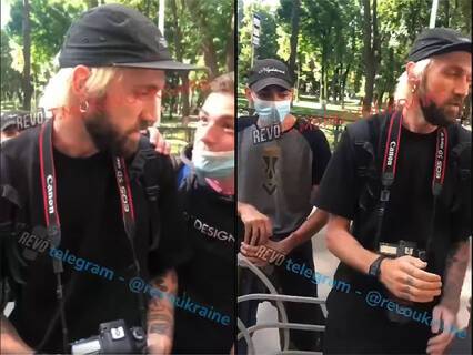 В центре Киева праворадикалы избили журналиста на почве ненависти к «антифашистам» (ВИДЕО)