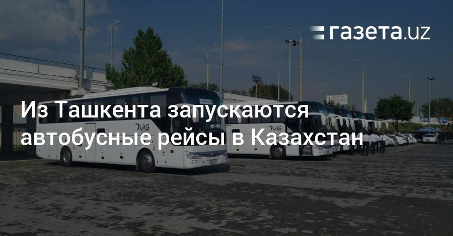 Из Ташкента запускаются автобусные рейсы в Казахстан