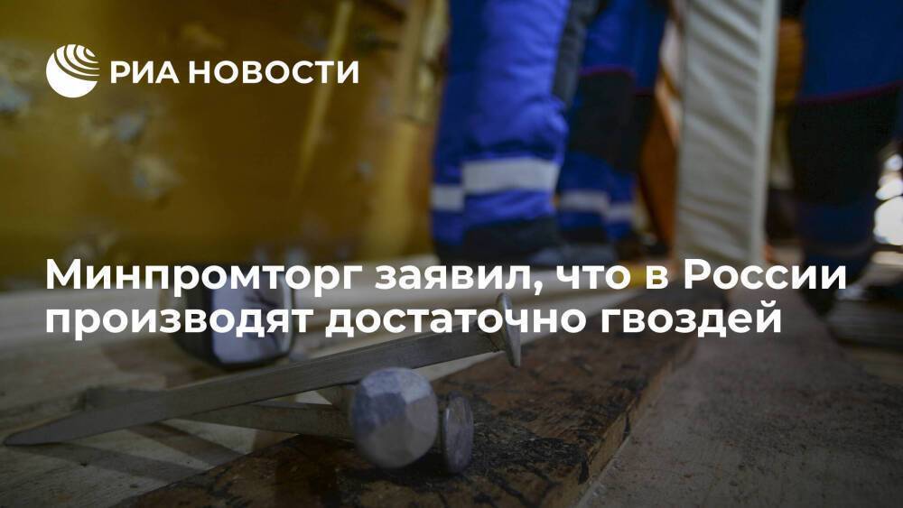 Минпромторг в ответ на слова Матвиенко заявил, что в России производят достаточно гвоздей