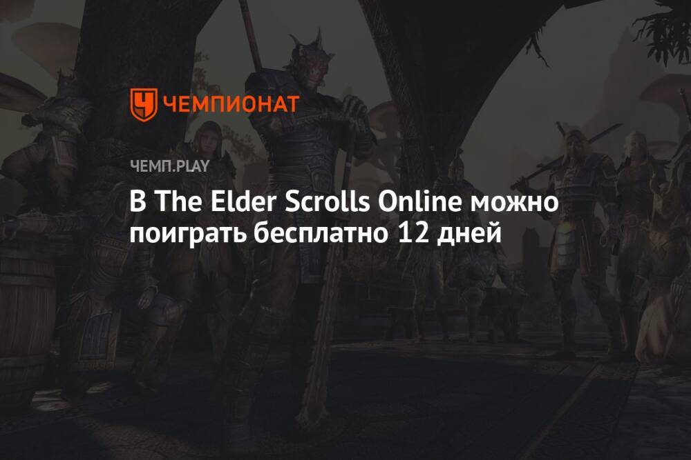 В The Elder Scrolls Online можно поиграть бесплатно 12 дней