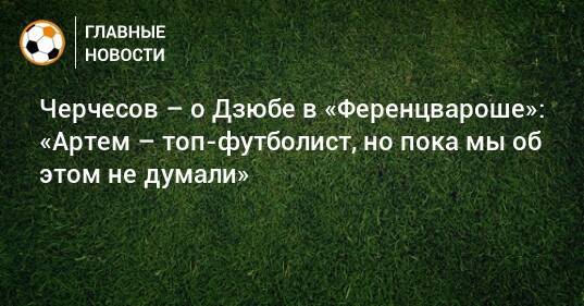 Черчесов – о Дзюбе в «Ференцвароше»: «Артем – топ-футболист, но пока мы об этом не думали»