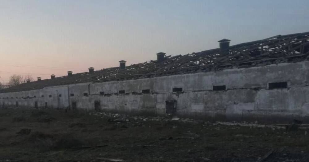 "Стратегический" объект: оккупанты разбомбили заброшенную птицеферму возле Днепра (ФОТО)