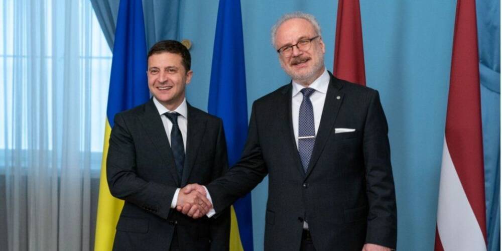 Зеленский провел переговоры с президентом Латвии, обсудили ход войны и военные преступления РФ в Украине