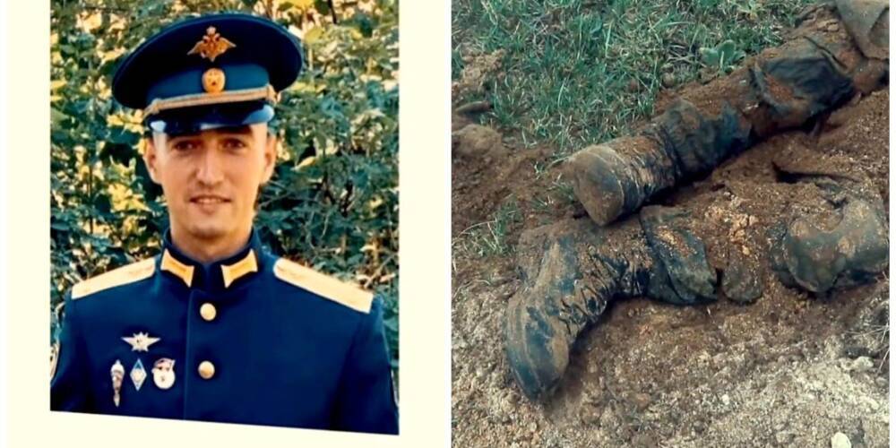 В РФ «похоронили» офицера, тело которого все еще лежит под Киевом — видео
