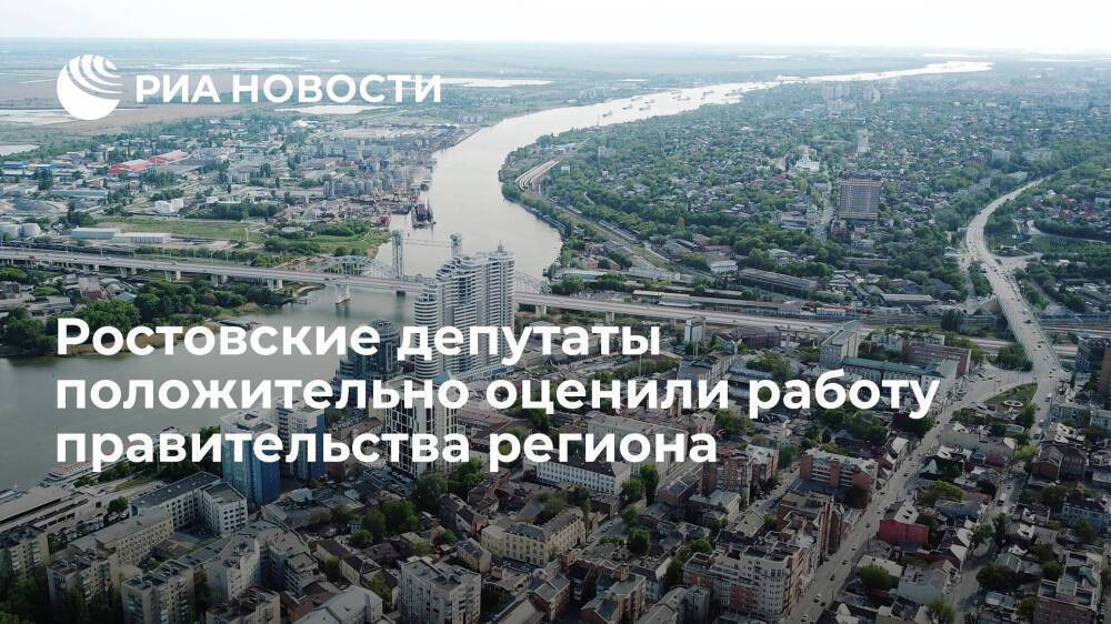 Депутаты Ростовской области положительно оценили работу правительства региона