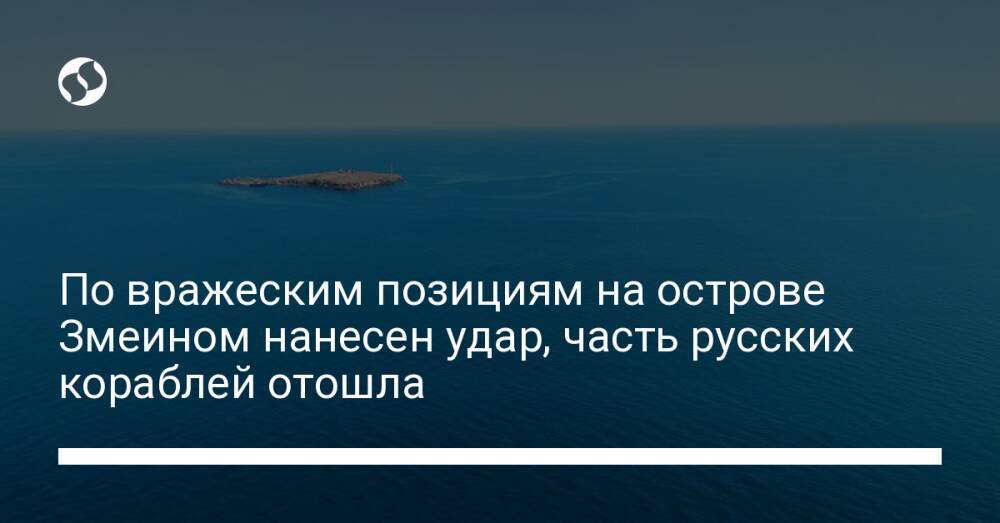 По вражеским позициям на острове Змеином нанесен удар, часть русских кораблей отошла