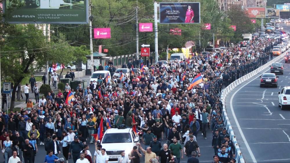 В Ереване проходят акции протеста оппозиции