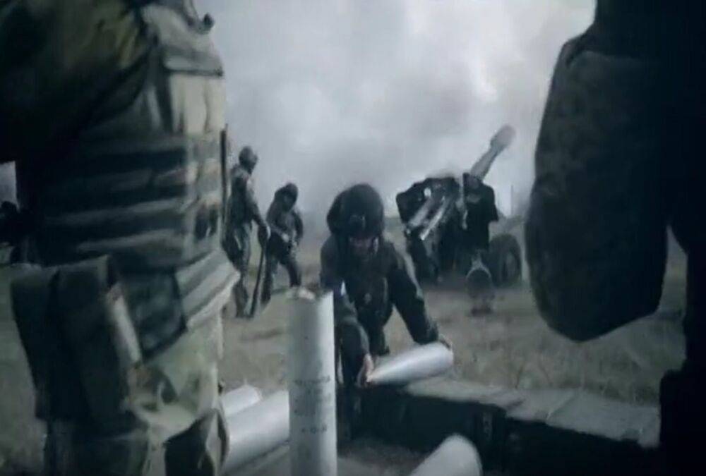 "Догорают в овраге": бойцы ВСУ эффектно отработали артиллерией по оккупантам, видео