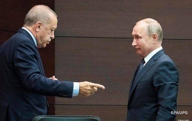 Эрдоган предложил Путину посредничество между Украиной и РФ