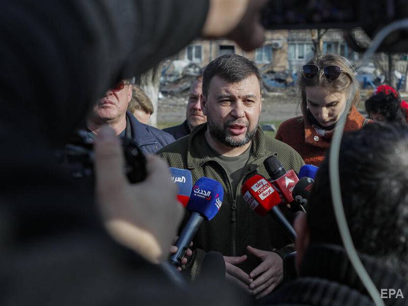 Главарь боевиков "ДНР" Пушилин заявил об отмене парада 9 мая