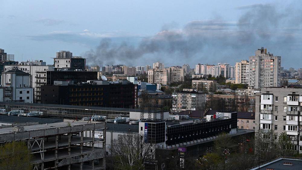В результате ракетного удара по Киеву во время визита генсека ООН есть раненые - МВД