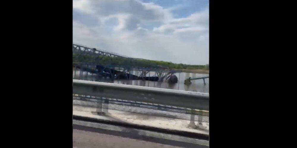 Возле эпицентра боев. ВСУ уничтожили мост в Донецкой области с поездом оккупантов — видео