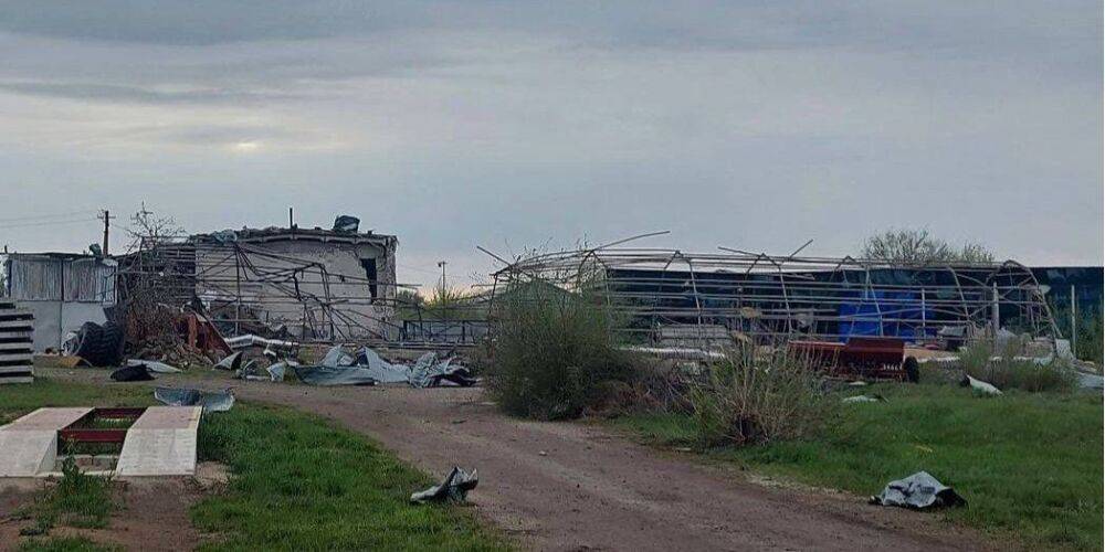 Российская ракета попала в фермерские склады в Днепропетровской области