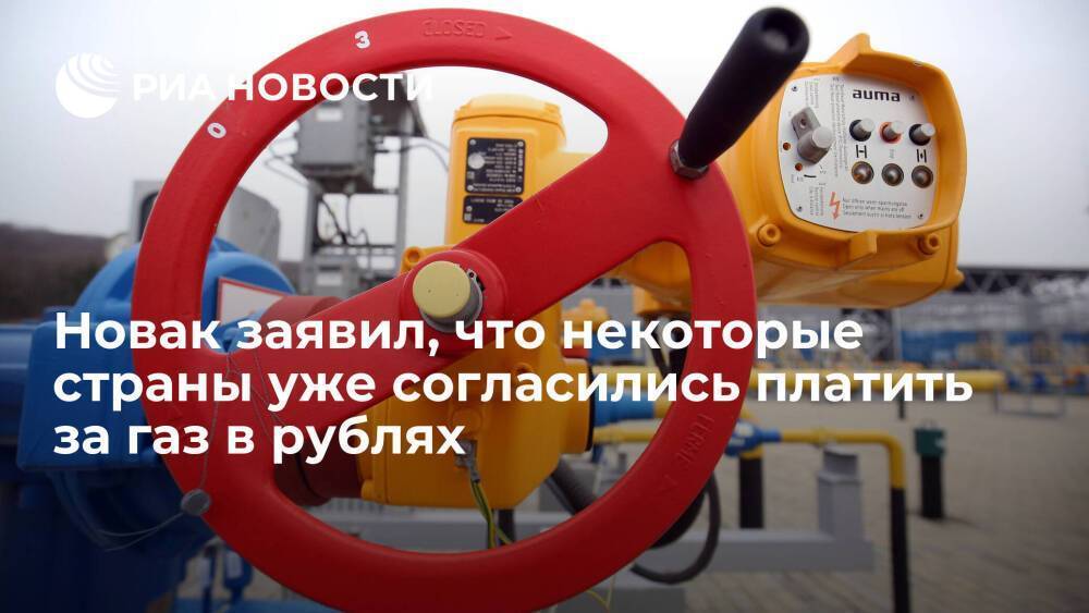 Новак: есть уверенность, что на оплату газа в рублях согласятся все недружественные страны