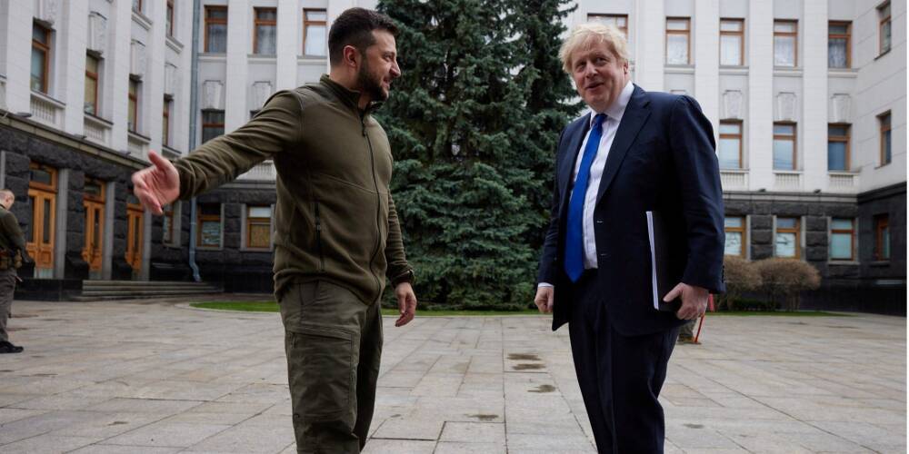 Сильный знак поддержки. В Киев приехал премьер Великобритании Борис Джонсон — фоторепортаж