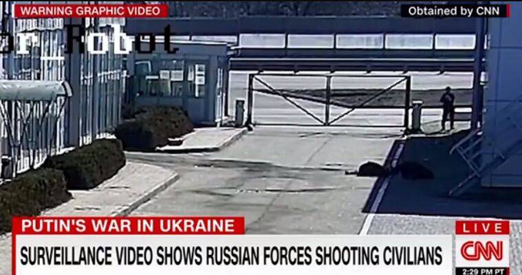 CNN опубликовала шокирующие кадры расстрела российскими солдатами мирных украинцев (видео)