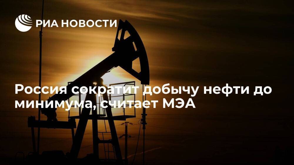 МЭА считает, что добыча нефти в России в этом году может упасть до минимума с 2004 года