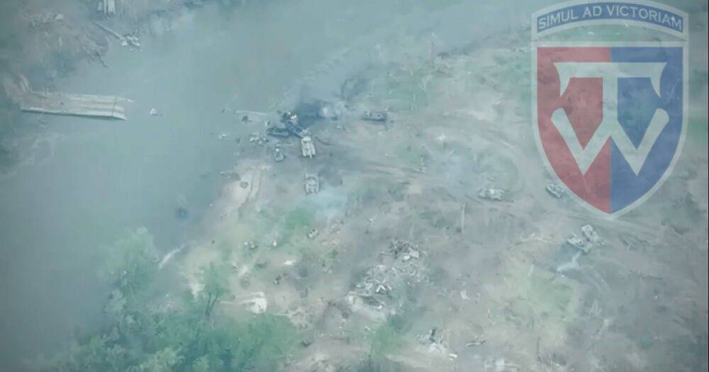 ВСУ уничтожили водную переправу с техникой ВС РФ возле Северского Донца (видео)