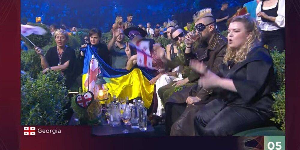 «Занимайтесь любовью, а не войной». Представители Грузии поддержали Украину во втором полуфинале Евровидения 2022