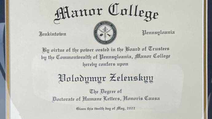 Зеленский получил почетный титул в почти 30 американских университетах