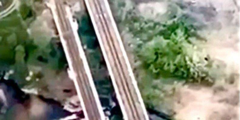 ССО показали видео уничтожения захваченных оккупантами мостов в Луганской области
