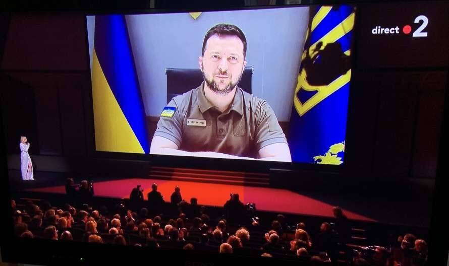 Выступление президента Украины Владимира Зеленского стало главным событием дня открытия Каннского кинофестиваля