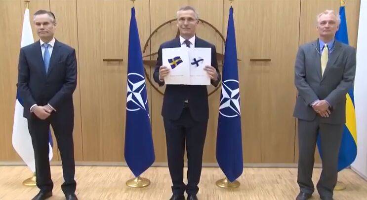 Столтенберг прийняв заявки Фінляндії та Швеції на членство в НАТО