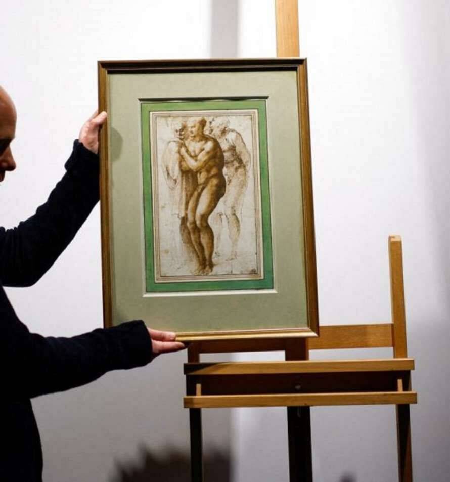 Рисунок Микеланджело продан на аукционе в Париже за 23 миллиона евро