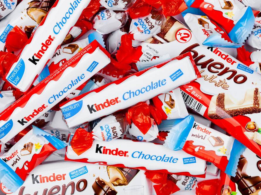 Компания Ferrero отзывает некоторые партии продукции Kinder из-за подозрений на сальмонеллез