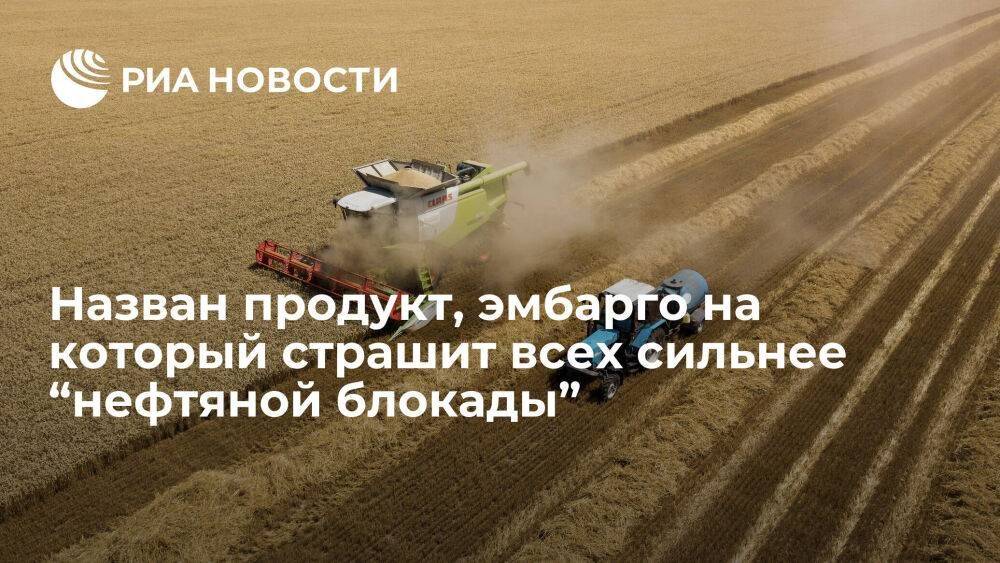 Эксперт Тимофеев: эмбарго на пшеницу страшит страны мира сильнее, чем нефтяная блокада