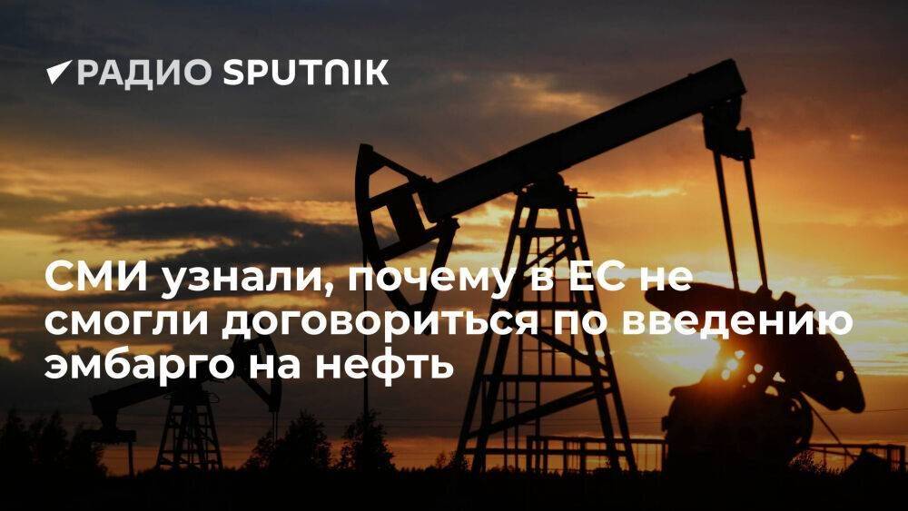 Reuters: в ЕС не смогли достичь соглашения по эмбарго на российскую нефть из-за опасений ряда стран