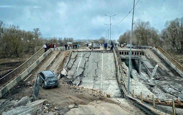 «Укравтодор» оценивает ущерб от разрушения дорог и мостов в 900 млрд грн