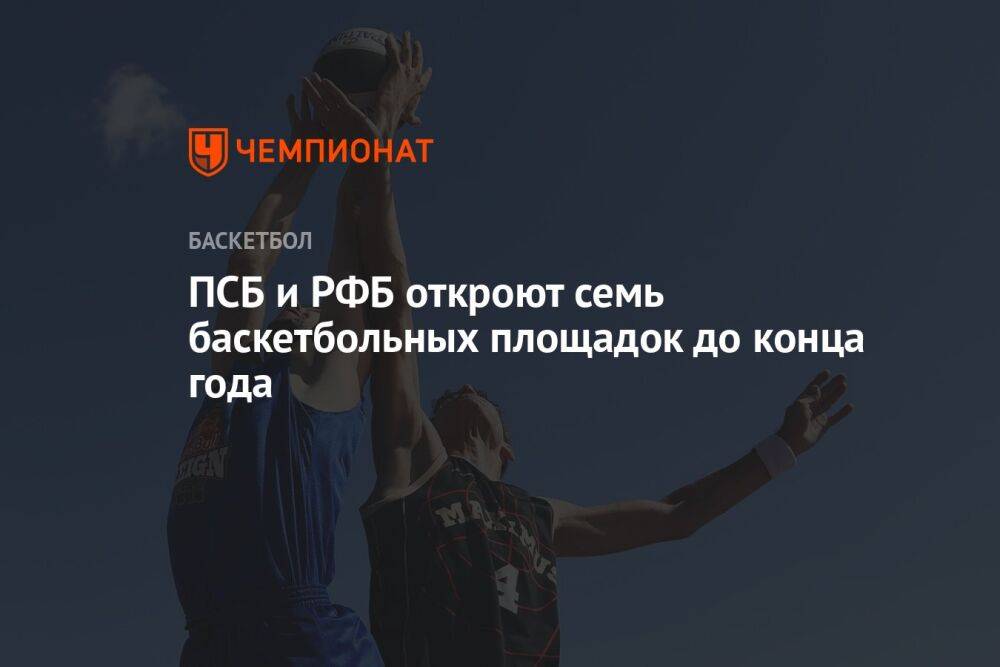ПСБ и РФБ откроют семь баскетбольных площадок до конца года