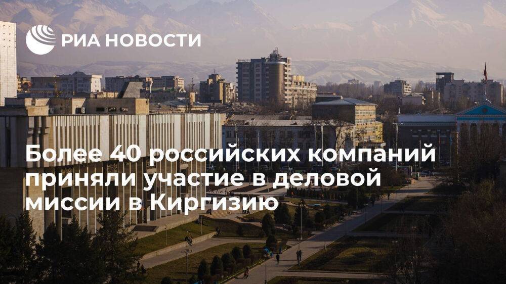 Более 40 российских компаний приняли участие в деловой миссии в Киргизию