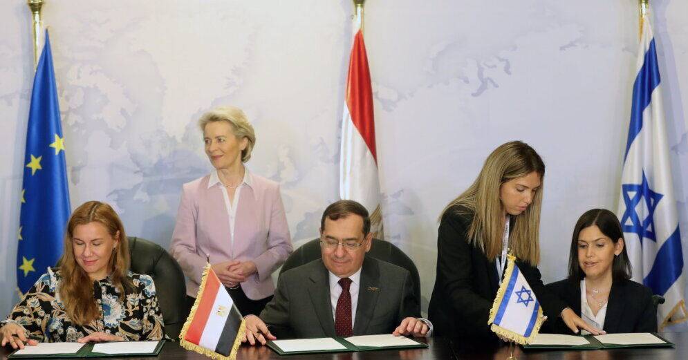 Евросоюз договорился об увеличении поставок газа с Израилем и Египтом