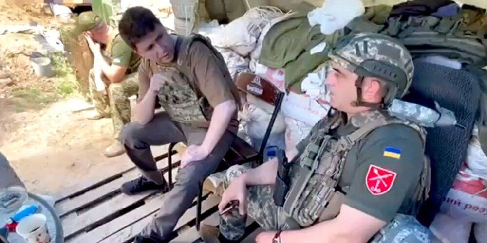 Подоляк записал видео в считанных километрах от позиций РФ в Херсонской области