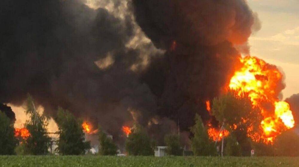 В Новомосковске на месте ракетного удара взорвался резервуар с топливом, есть жертва