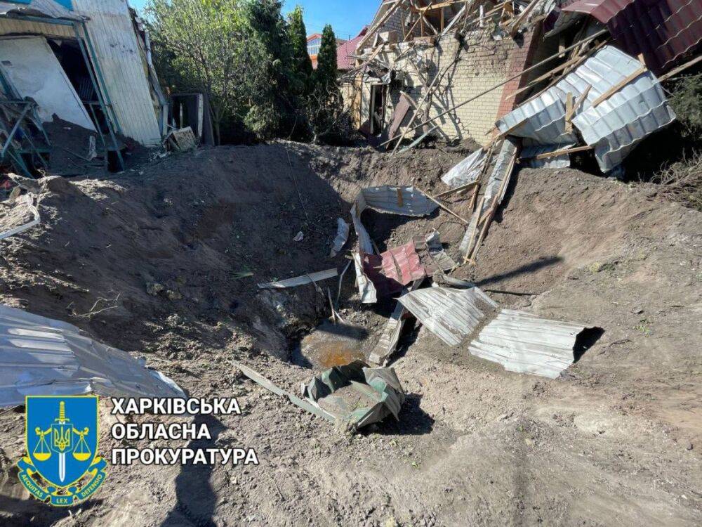 Ночной обстрел Харькова: возле метро «Киевская» разрушены дома, детский садик, кафе и магазин (фото)