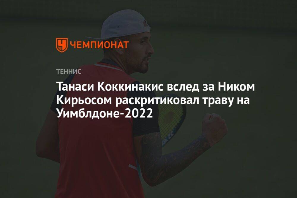 Танаси Коккинакис вслед за Ником Кирьосом раскритиковал траву на Уимблдоне-2022