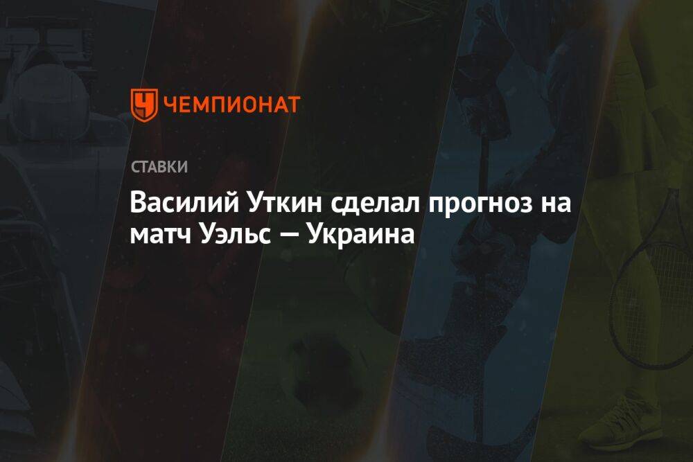 Василий Уткин сделал прогноз на матч Уэльс — Украина