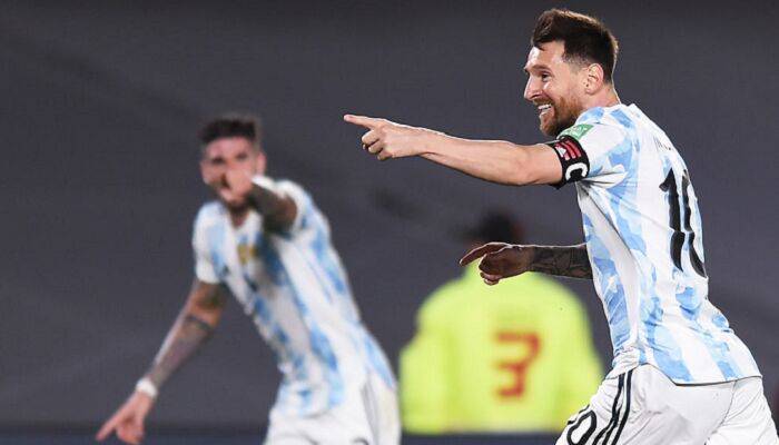 Месси забил пять голов за Аргентину в товарищеском матче против Эстонии