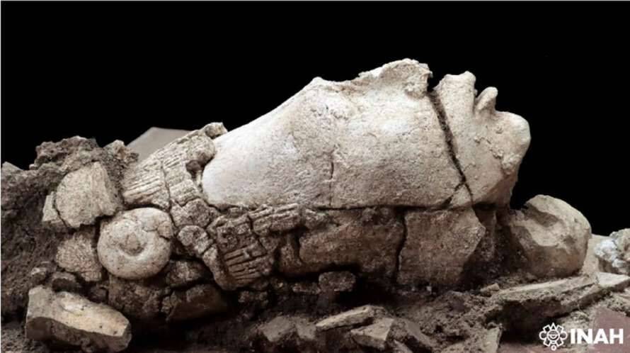 В затерянном городе майя найдена отрубленная голова божества (Фото, Видео)