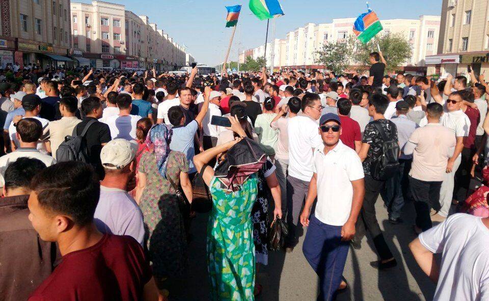 В МВД прокомментировали ситуацию с незаконными демонстрациями Каракалпакстане