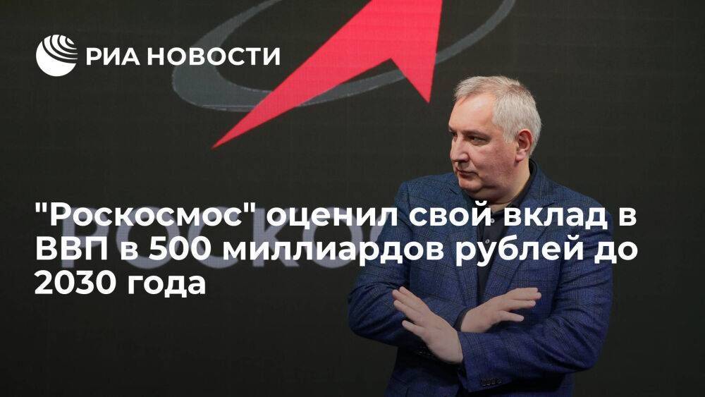 Роскосмос рассчитывает дать российскому ВВП более 500 миллиардов рублей до 2030 года