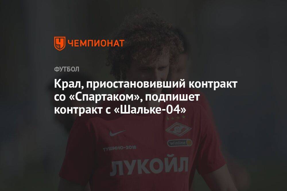 Крал, приостановивший контракт со «Спартаком», подпишет контракт с «Шальке-04»
